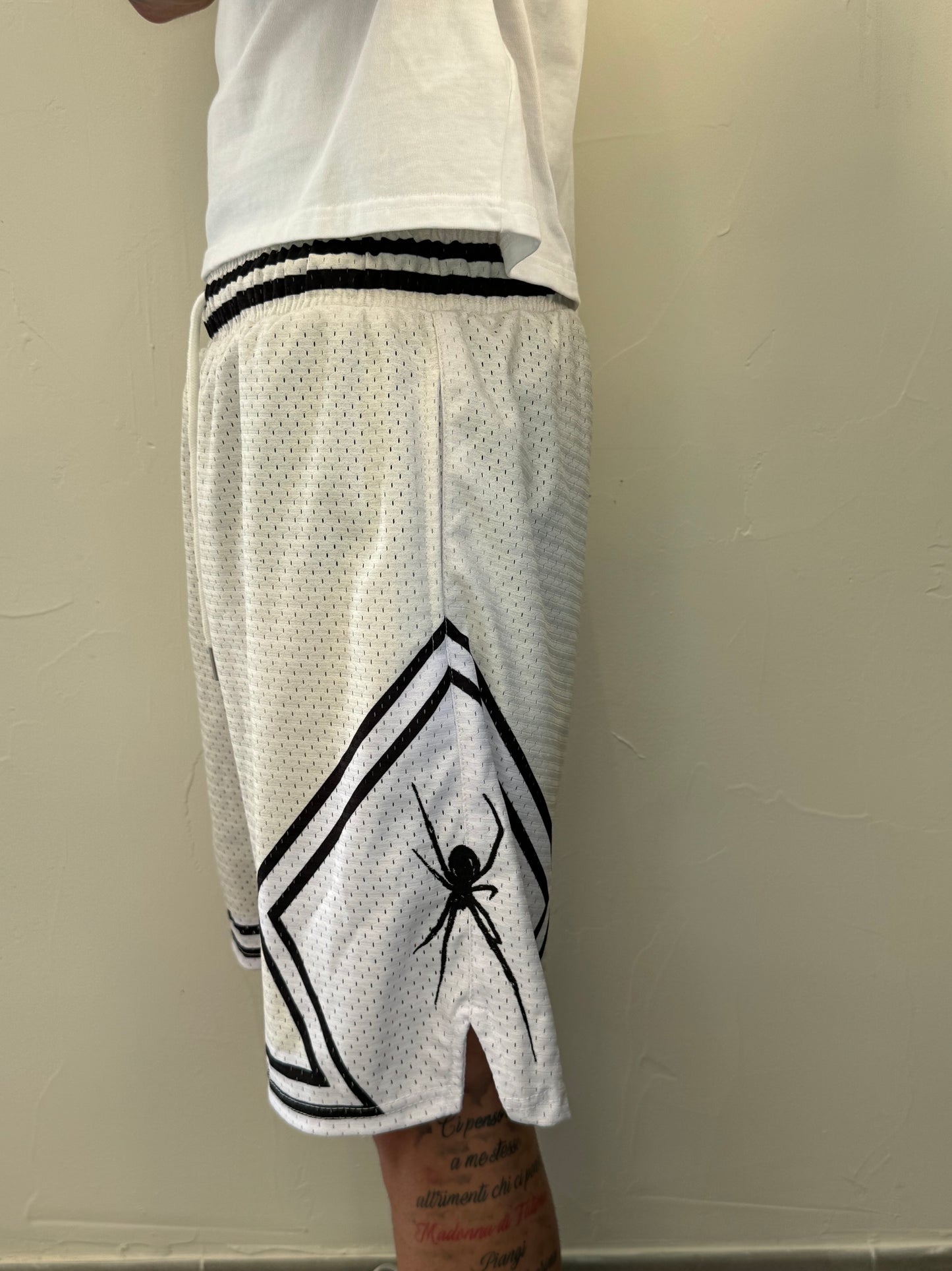 Shorts Ripper Spider Bianco