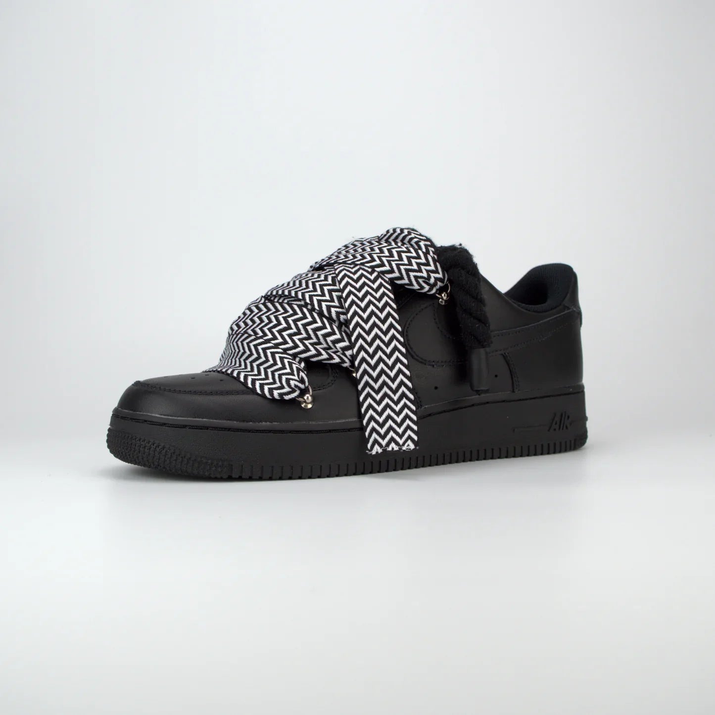Nike Air Force 1 Black x Lanvin Black/White + Rope Laces