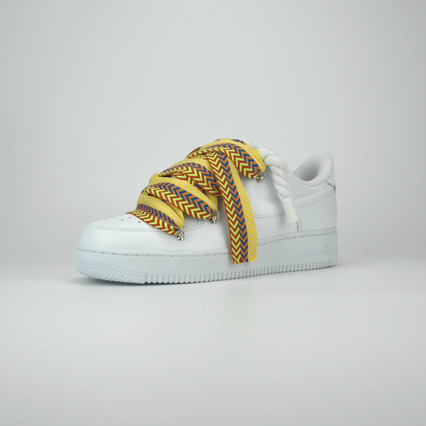 Nike Air Force 1 White x Lanvin Yellow Mixed + Rope Laces
