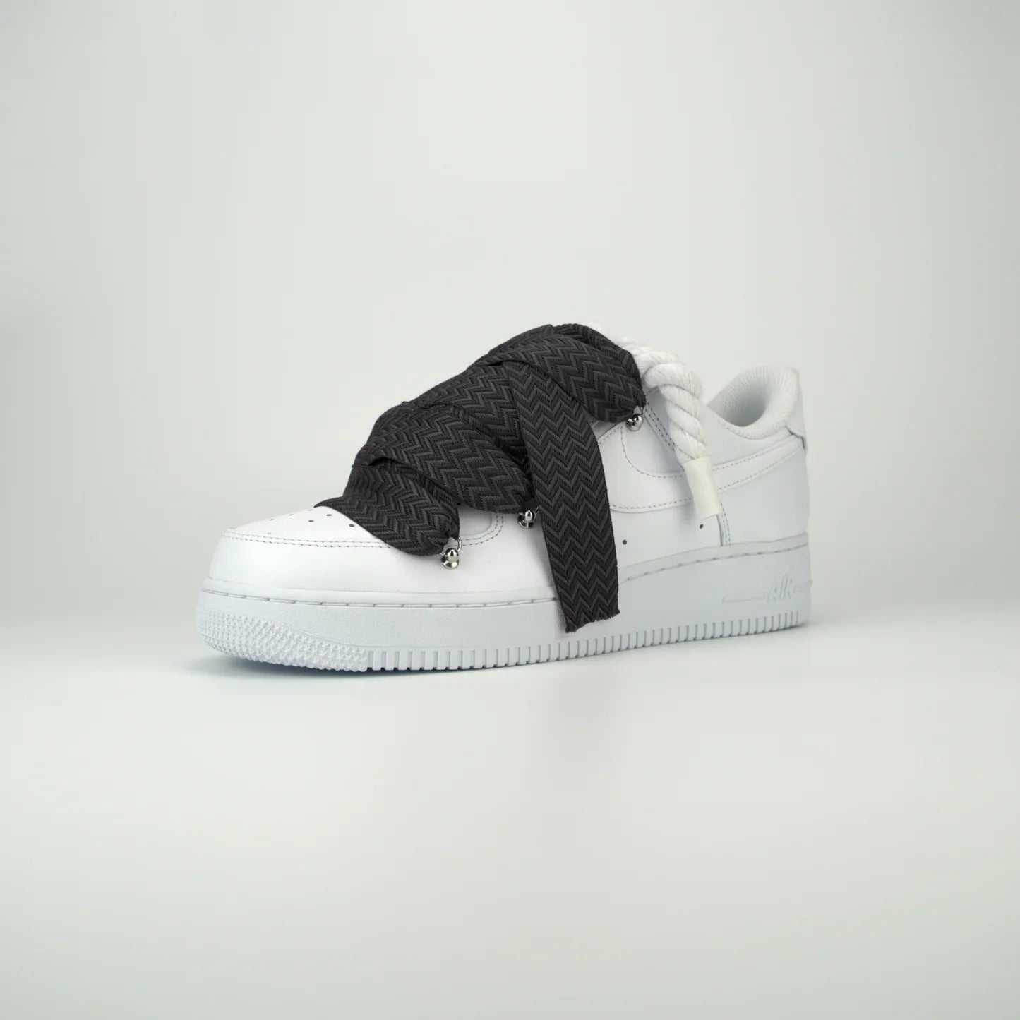 Nike Air Force 1 White x Lanvin Black + Rope Laces