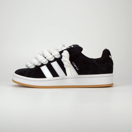 Adidas Campus Black + Rope Laces