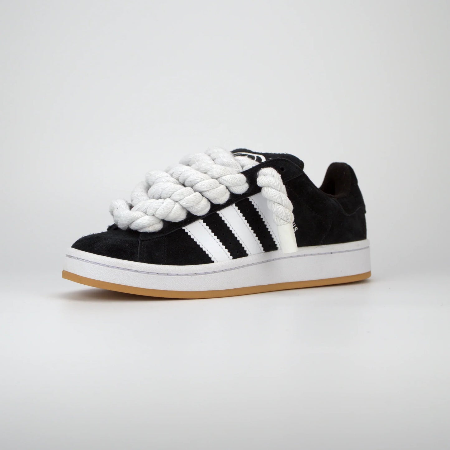 Adidas Campus Black + Rope Laces