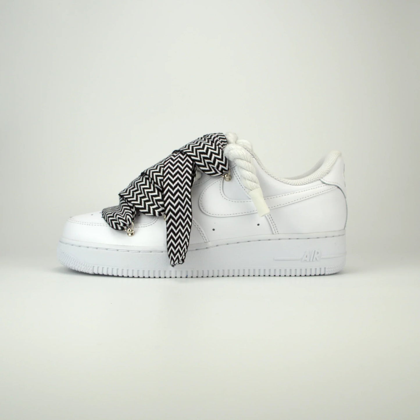 Nike Air Force 1 White x Lanvin Black/White + Rope Laces
