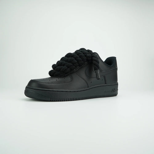 Nike Air Force 1 Black x Rope Laces Black
