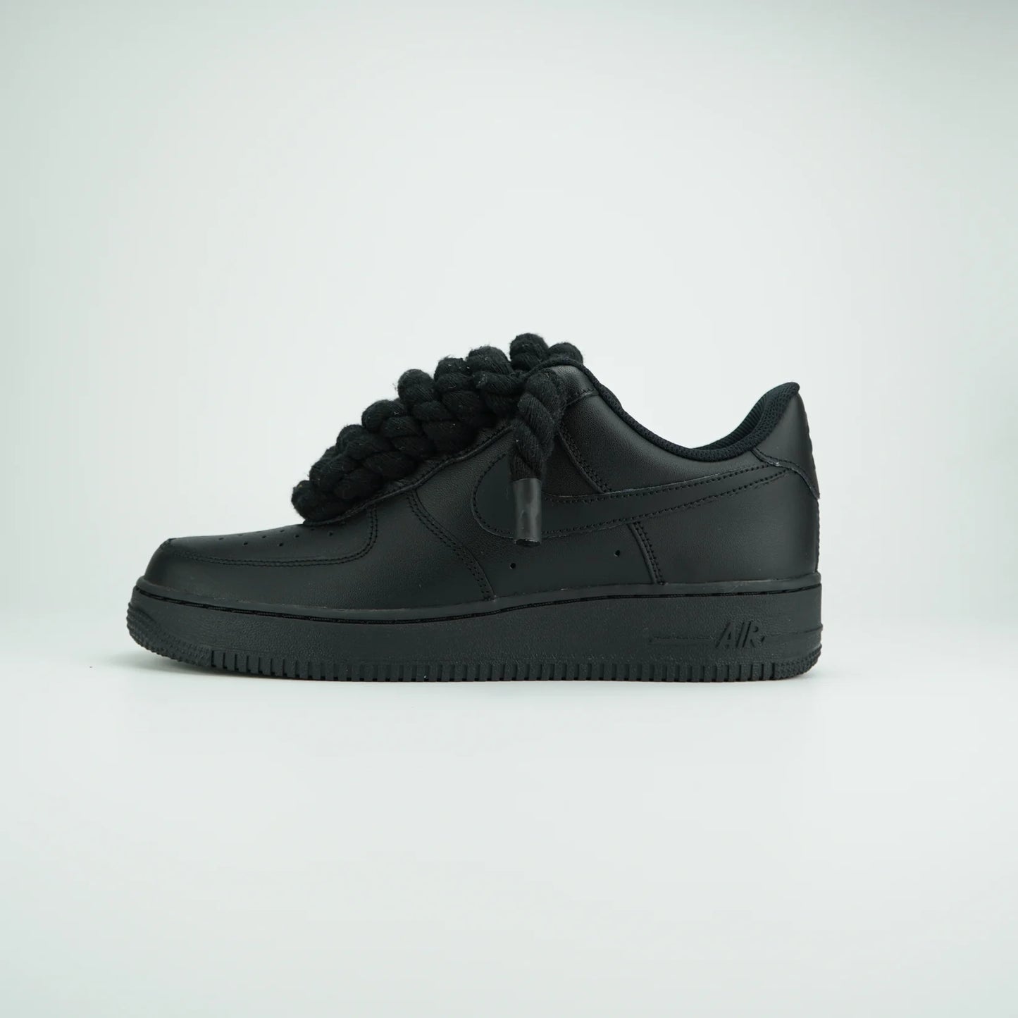 Nike Air Force 1 Black x Rope Laces Black