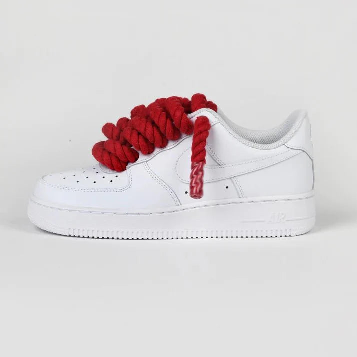 Nike Air Force 1 x Rope Laces Red