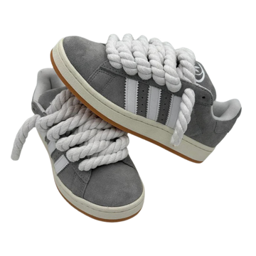 Adidas Campus Grigie + Rope Laces