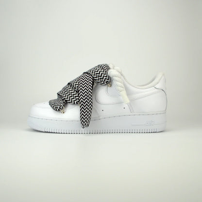 Nike Air Force 1 White x Lanvin Black/White + Rope Laces