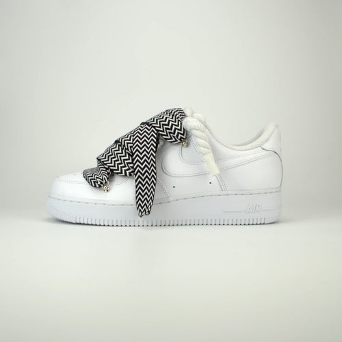 Nike Air Force 1 White x Lanvin Black/White + Rope Laces