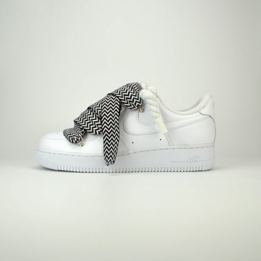 Nike Air Force 1 White x Lanvin Black/White + Rope Laces