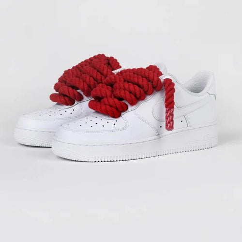 Nike Air Force 1 x Rope Laces Red