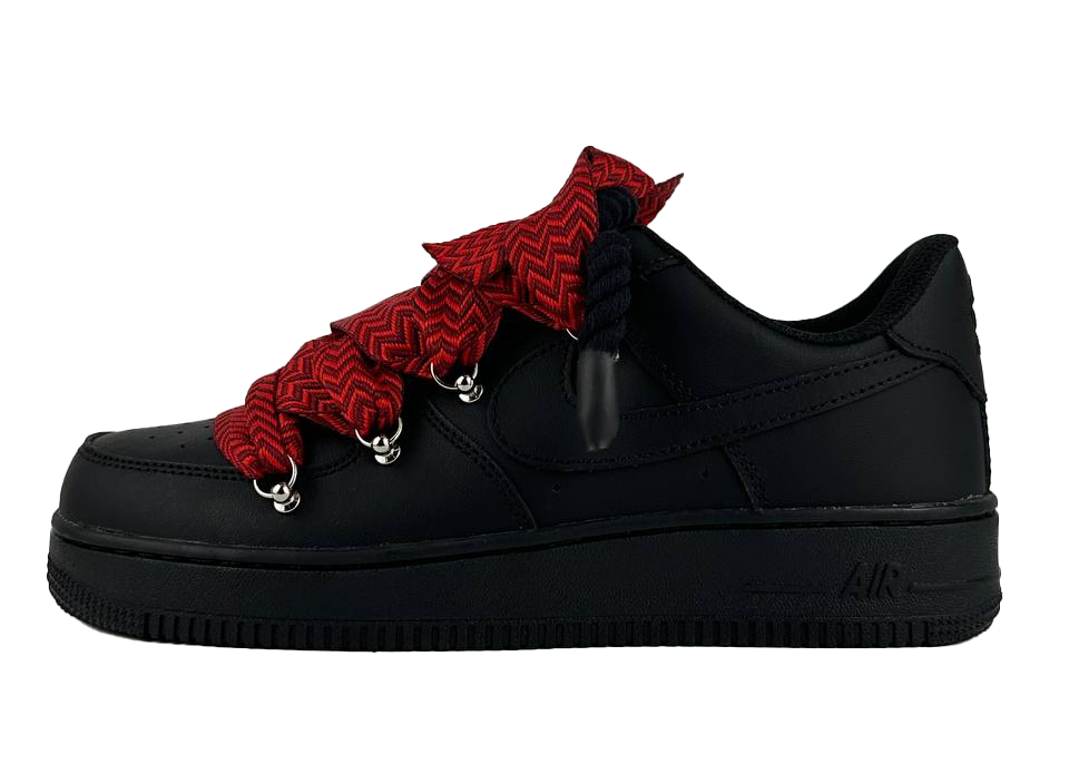 Nike Air Force 1 + Rope Laces + Laccio Lanvin Rosso